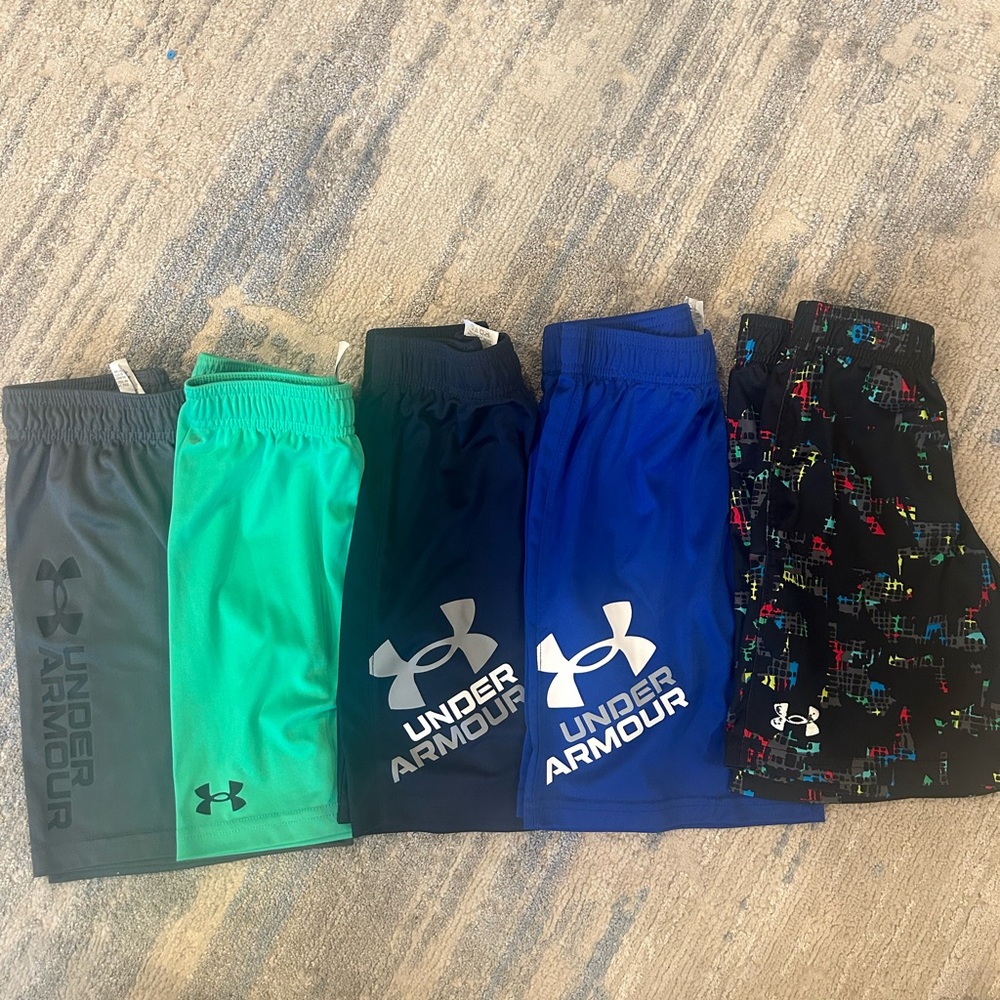Under Armour Kids' Shorts - Gray, Teal, Navy, Blue, Black